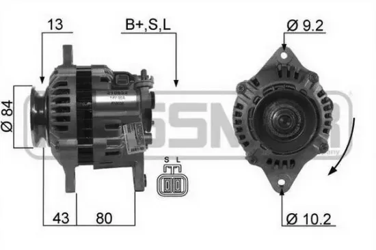 Generator 14 V ERA 210532A Bild Generator 14 V ERA 210532A