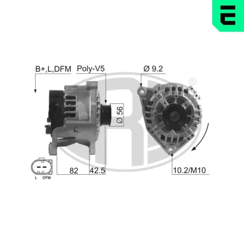 Generator 14 V ERA 210535A Bild Generator 14 V ERA 210535A