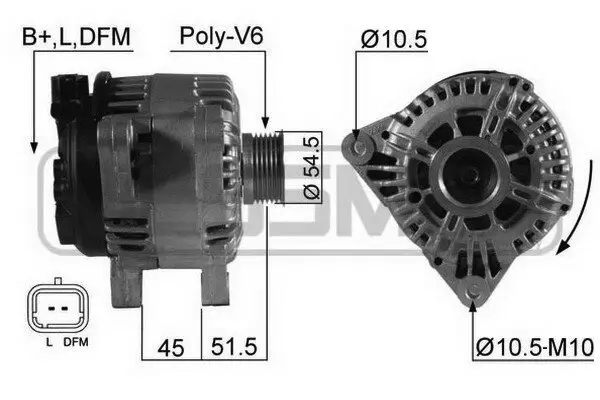 Generator 14 V ERA 210538A