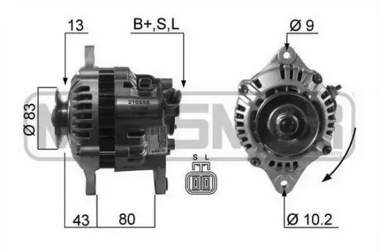 Generator 14 V ERA 210555A Bild Generator 14 V ERA 210555A