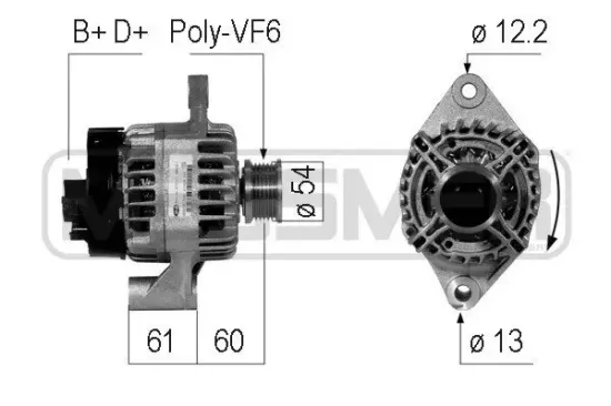 Generator 14 V ERA 210747A Bild Generator 14 V ERA 210747A