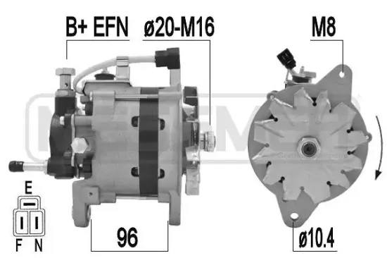 Generator 14 V ERA 210768A Bild Generator 14 V ERA 210768A