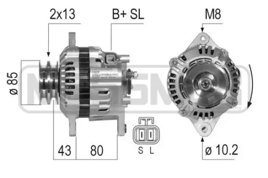 Generator 14 V ERA 210794A Bild Generator 14 V ERA 210794A