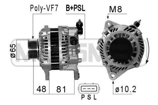 Generator 14 V ERA 210838A Bild Generator 14 V ERA 210838A