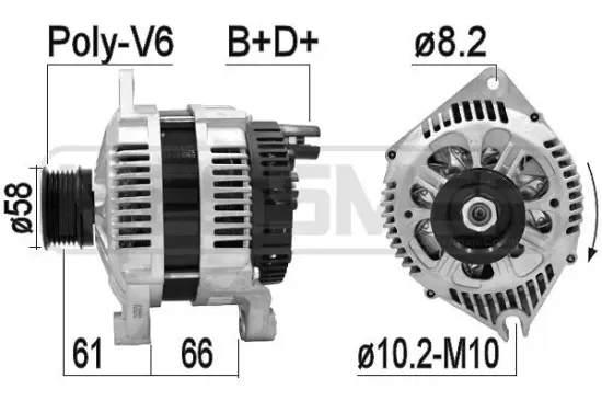 Generator 14 V ERA 210849A Bild Generator 14 V ERA 210849A