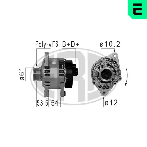 Generator 14 V ERA 210853A Bild Generator 14 V ERA 210853A