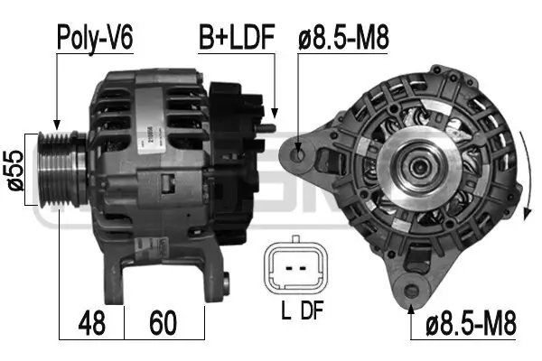 Generator 14 V ERA 210856A