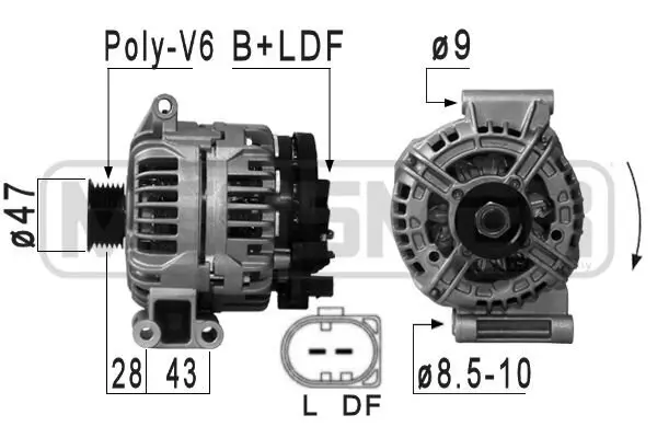Generator 14 V ERA 210887A