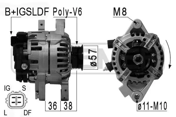 Generator 14 V ERA 210889A