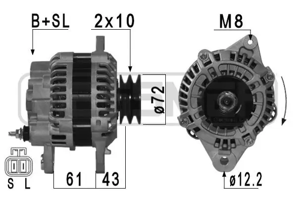 Generator 14 V ERA 210950A