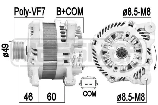 Generator 14 V ERA 210951A Bild Generator 14 V ERA 210951A