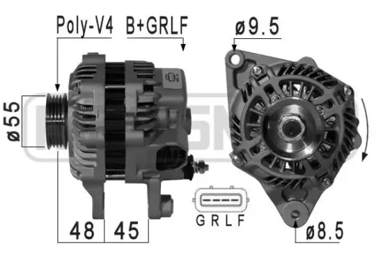 Generator 14 V ERA 210997A Bild Generator 14 V ERA 210997A