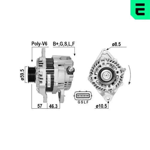 Generator 12 V ERA 211021A Bild Generator 12 V ERA 211021A