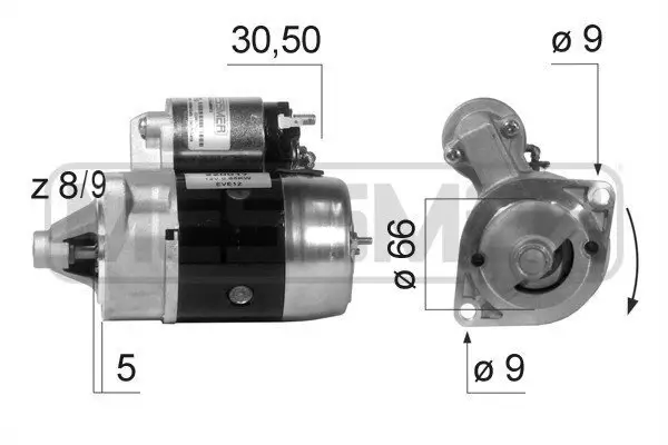 Starter 12 V 0,8 kW ERA 220017A