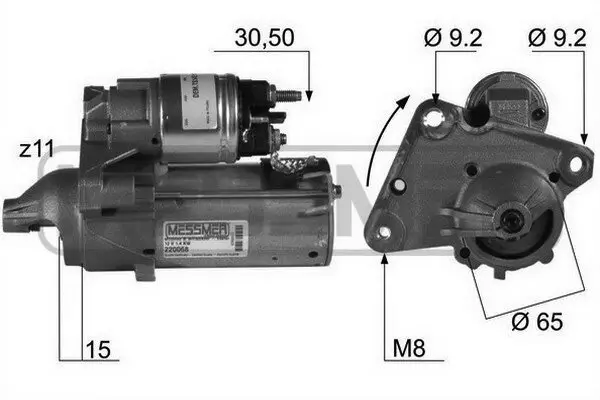 Starter 12 V 1,4 kW ERA 220068A