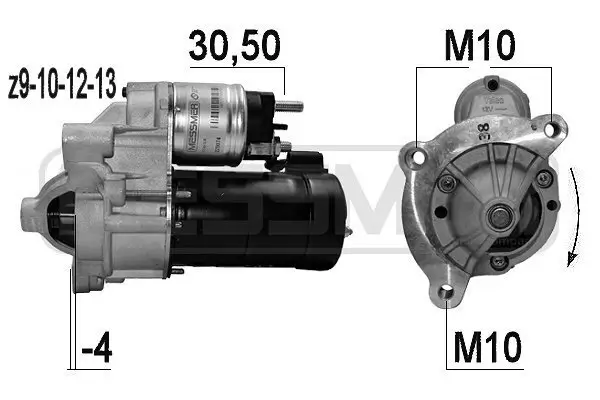 Starter 12 V 1,4 kW ERA 220074A