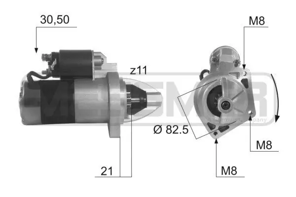 Starter 12 V 1,4 kW ERA 220079A