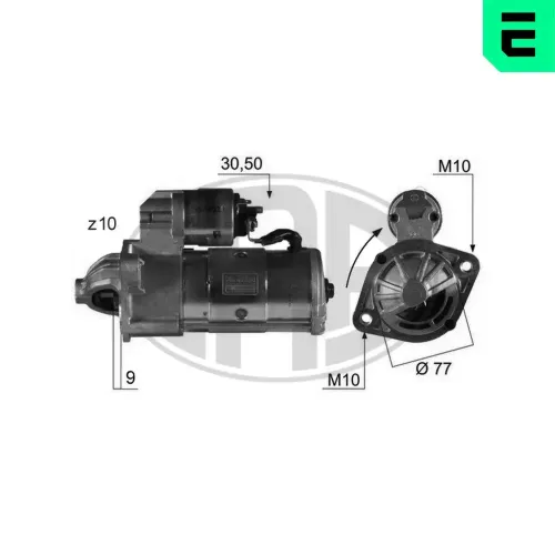 Starter 12 V 2,2 kW ERA 220086A Bild Starter 12 V 2,2 kW ERA 220086A