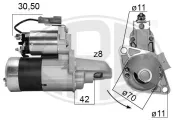 Starter 12 V 1,2 kW ERA 220088A