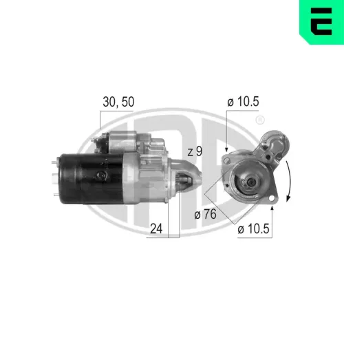 Starter 12 V 2,2 kW ERA 220091A Bild Starter 12 V 2,2 kW ERA 220091A