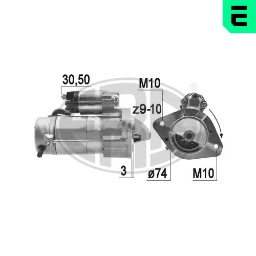 Starter 12 V 2 kW ERA 220094A Bild Starter 12 V 2 kW ERA 220094A