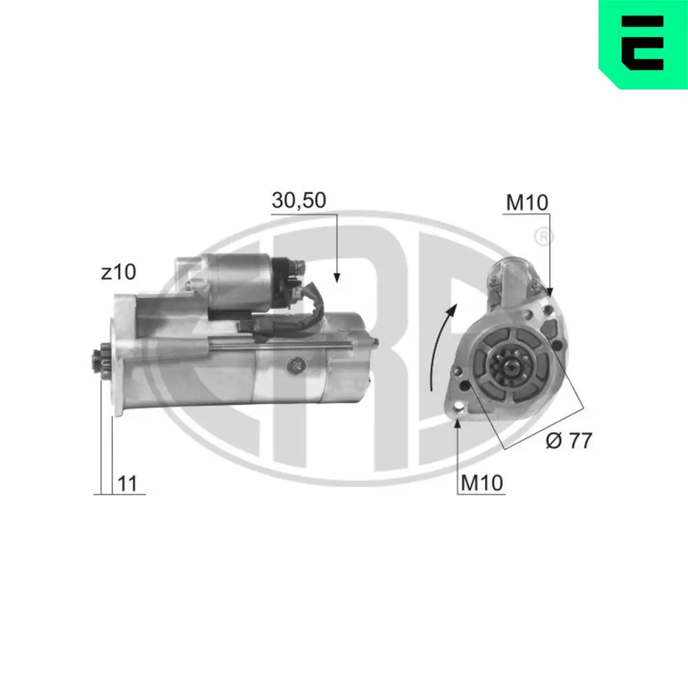 Starter 12 V 2,2 kW ERA 220115A
