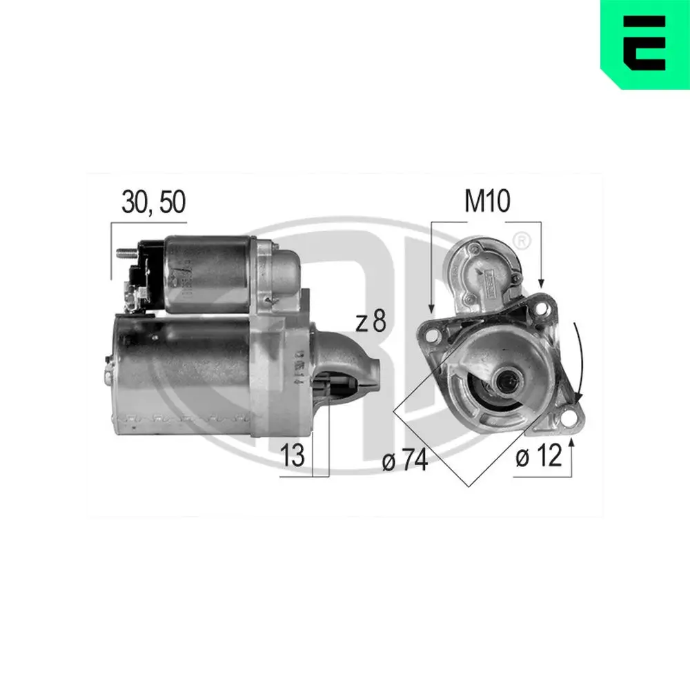 Starter 12 V 0,9 kW ERA 220118A