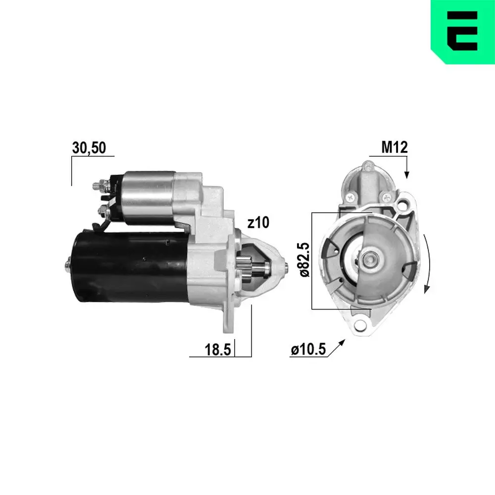 Starter 12 V 1,1 kW ERA 220119A
