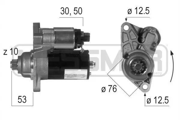 Starter 12 V 1,1 kW ERA 220124R Bild Starter 12 V 1,1 kW ERA 220124R