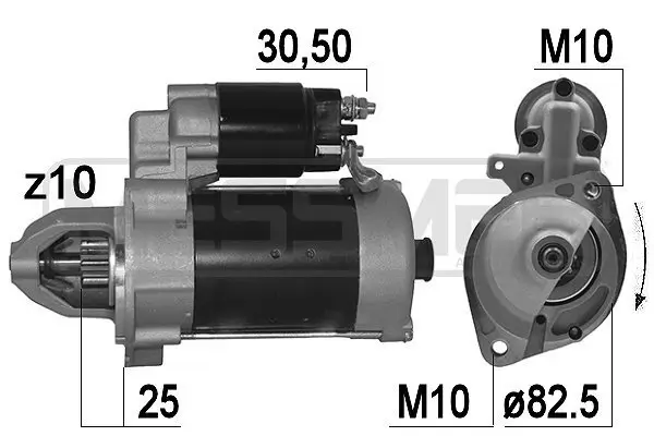 Starter 12 V 2,3 kW ERA 220135A