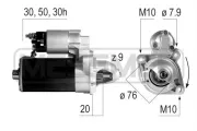 Starter 12 V 1,4 kW ERA 220147A