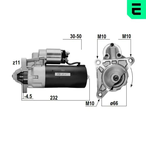 Starter 12 V 1,4 kW ERA 220148A Bild Starter 12 V 1,4 kW ERA 220148A