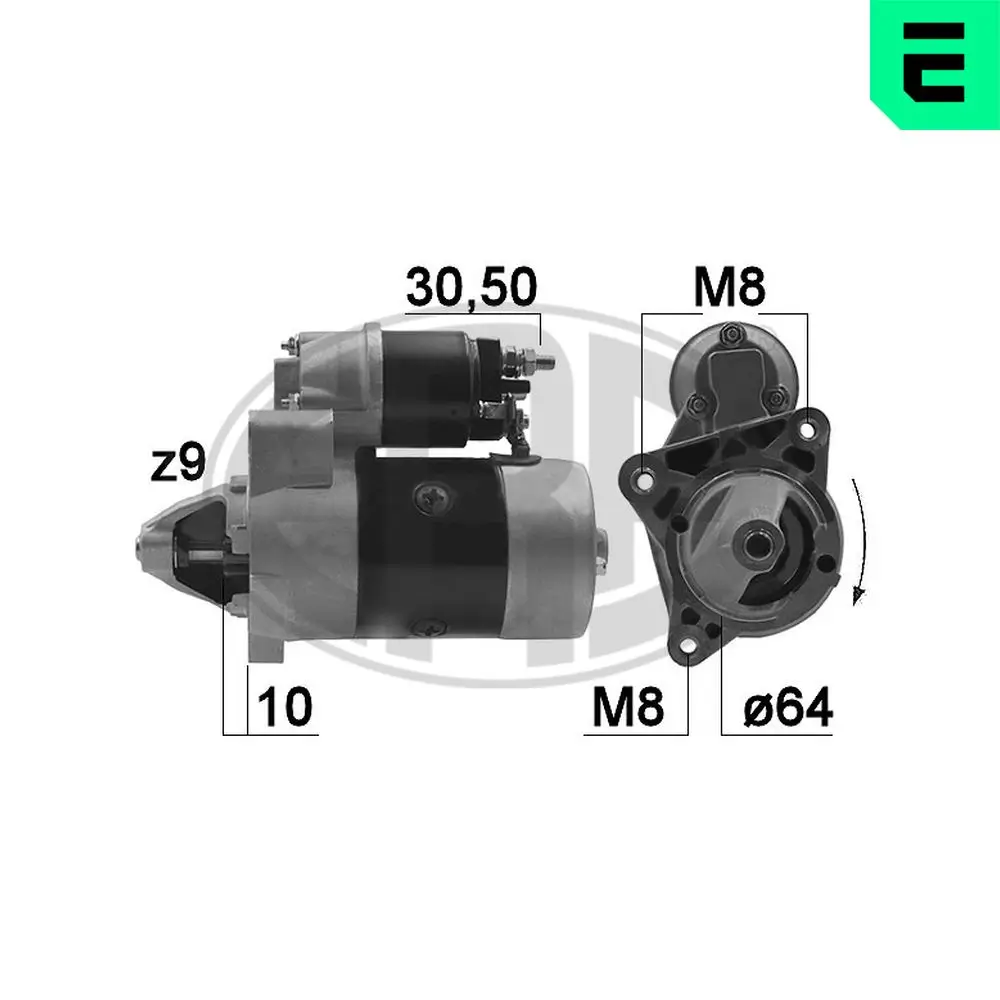 Starter 12 V 1 kW ERA 220166A