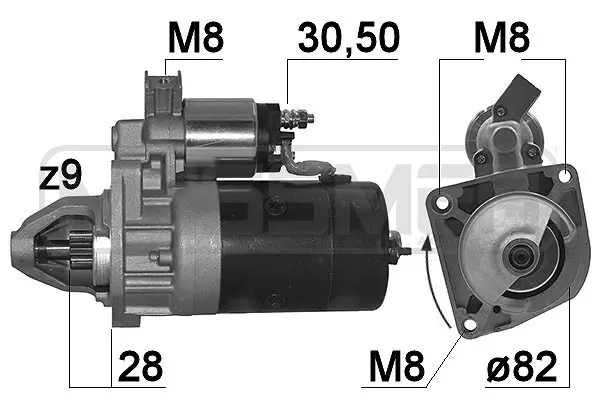 Starter 12 V 2,2 kW ERA 220183A