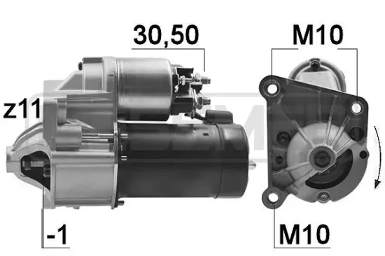 Starter 12 V 1,4 kW ERA 220184A Bild Starter 12 V 1,4 kW ERA 220184A