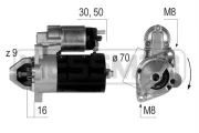 Starter 12 V 1 kW ERA 220214A