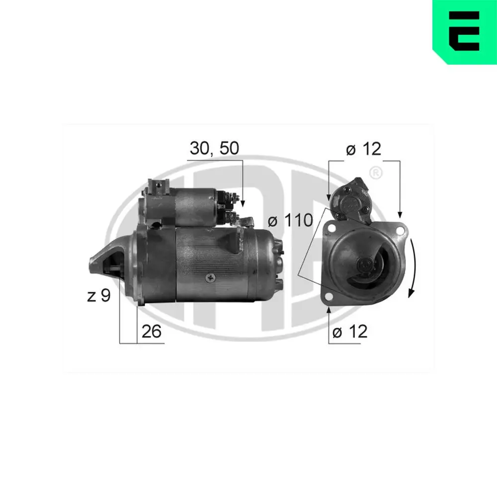 Starter 12 V 2,2 kW ERA 220282A