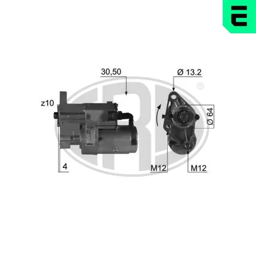 Starter 12 V 2,2 kW ERA 220352A Bild Starter 12 V 2,2 kW ERA 220352A