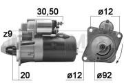 Starter 12 V 2,2 kW ERA 220362A