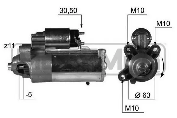 Starter 12 V 2,2 kW ERA 220375A