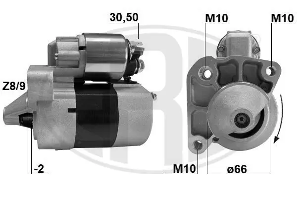 Starter 12 V 0,9 kW ERA 220389A