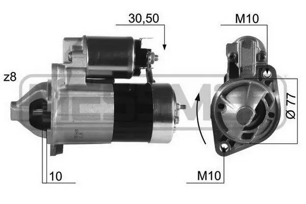 Starter 12 V 1,2 kW ERA 220397