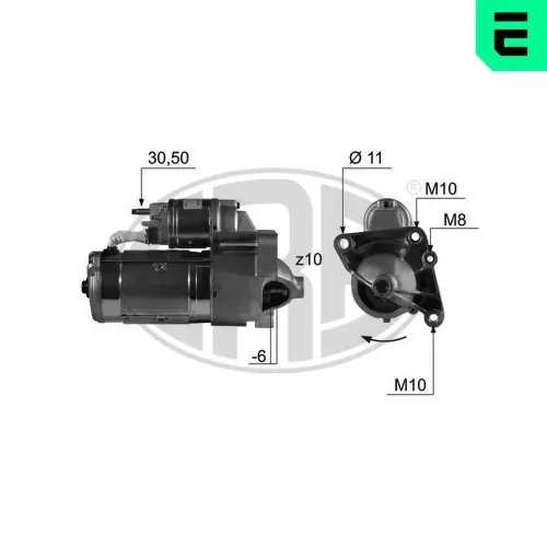 Starter 12 V 2,4 kW ERA 220444A Bild Starter 12 V 2,4 kW ERA 220444A