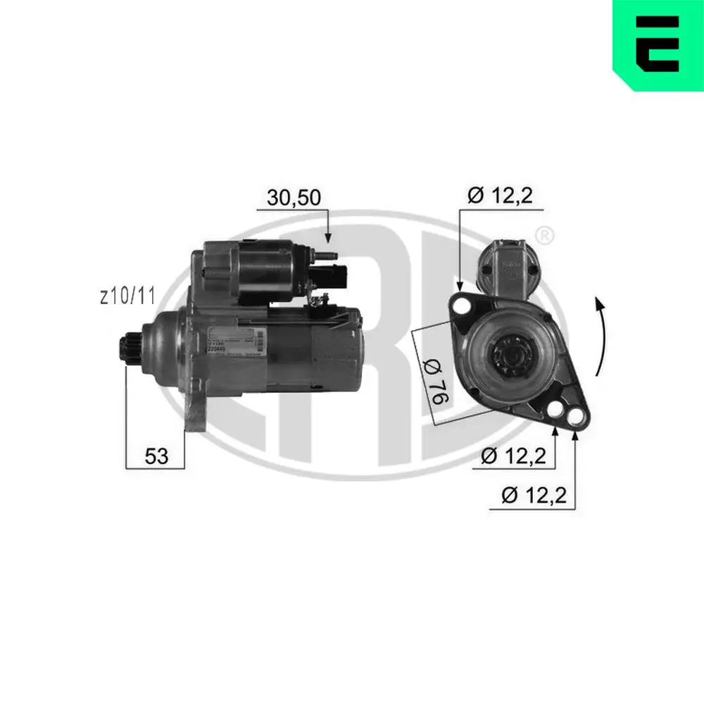 Starter 12 V 1,7 kW ERA 220449A