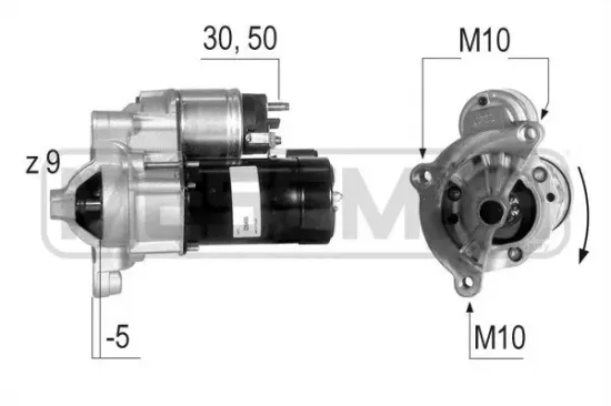 Starter 12 V 0,85 kW ERA 220455A Bild Starter 12 V 0,85 kW ERA 220455A