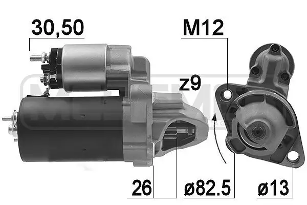 Starter 12 V 1,4 kW ERA 220476A