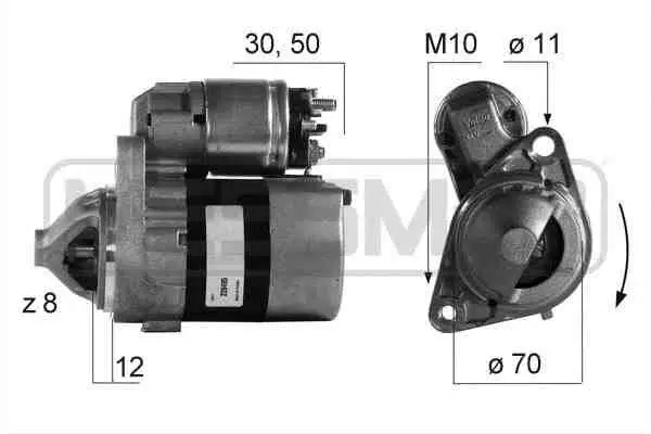 Starter 12 V 0,7 kW ERA 220495A