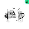 Starter 12 V 1 kW ERA 220579A Bild Starter 12 V 1 kW ERA 220579A