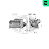 Starter 12 V 2 kW ERA 220587A