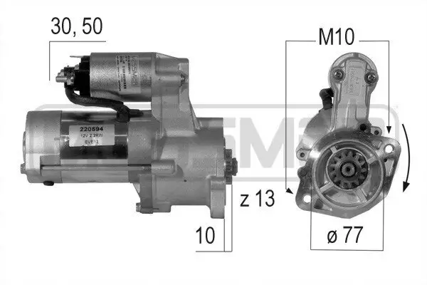 Starter 12 V 2,2 kW ERA 220594